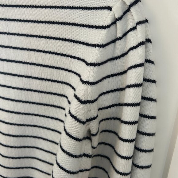 French Connection puff sleeve striped sweater size M - Picture 8 of 11